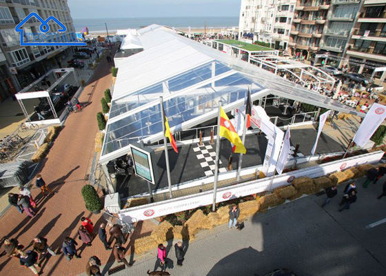kopen Tijdelijk helder dak bruiloft marquee tent brandvertragend roestvrij gasten evenement luifel structuur online vervaardiging