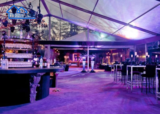 kopen Luxe bruiloft tent met aluminium legering pvc heldere span structuur een gevormde tent online manufacture