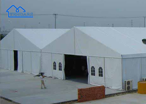 kopen Windbestendige 8x10m zware marquee tent gegalvaniseerd staal dubbele laag onderdak voor zakelijke functies online vervaardiging