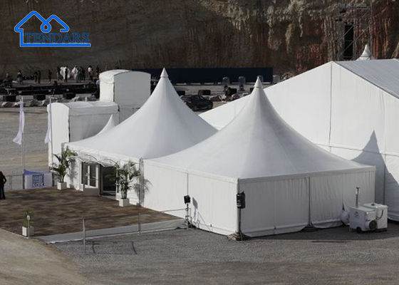 kopen Waterdicht, brandwerend Canopy Tent Aluminium Outdoor Indoor Event PVC Pagoda Tent online vervaardiging