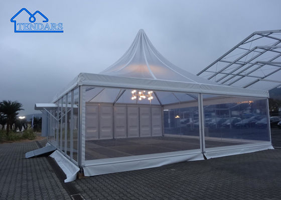 kopen Groothandel Custom Waterdicht UV-bestand Branddicht Popup High-Peak Transparent Canopy Pagode Tent online manufacture