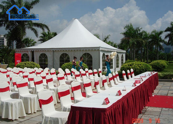 kopen Waterbestendig / Brandbestendig / Zelfreinigend Aluminium Frame Wedding Event Pagode Tent online vervaardiging