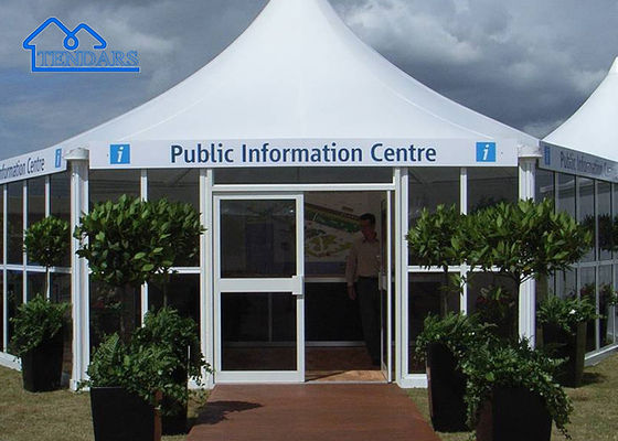 kopen Buiten waterdicht/branddicht/UV-dicht Canopy Gazebo Tent Event Blackout Aluminium Wit Pagode Tenten online vervaardiging