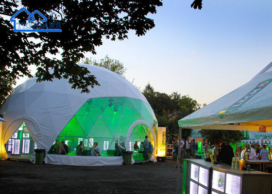 kopen 4 seizoen staal commerciële koepeltent halve bol tent voor evenement halve koepel strand tent online manufacture