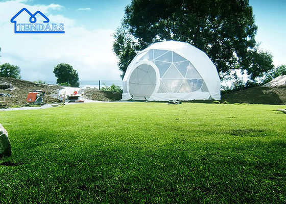 kopen Luxe regenbestendig commercieel koepeltent hotel bolvormig met slaapkamers pvc koepeltent online manufacture