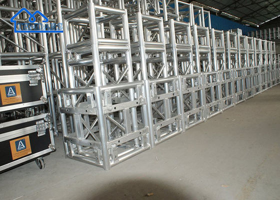 kopen Aluminium zware legering zilver truss 300mm truss stage licht truss voor tentoonstelling online vervaardiging