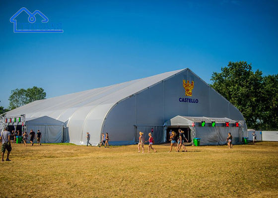 kopen Aluminium frame curve events tent met glazen muur voor commerciële evenementen, bruiloft evenement, tentoonstelling etc. online vervaardiging
