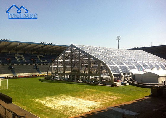 kopen Luxe curve tenten, aluminium pvc heldere top event tent voor bruiloft online manufacture
