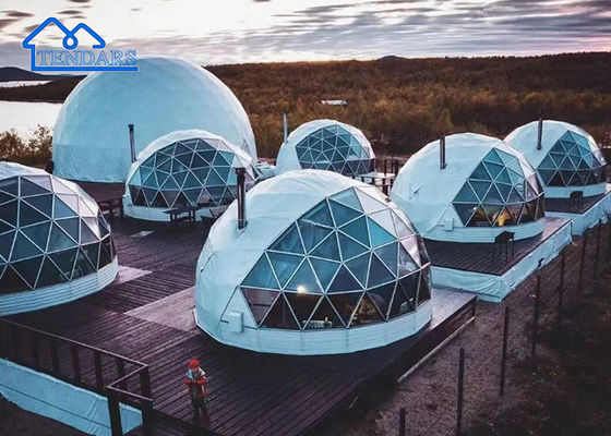 kopen Outdoor Geodetic Glamping Hotel Tent Voor toerisme Resort Party Luxe Beste camping tenten online manufacture