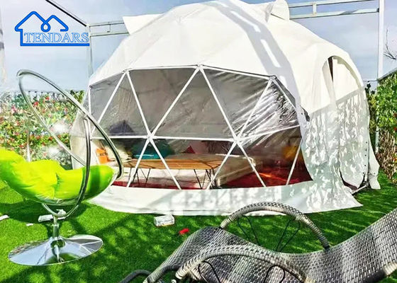 kopen Geïsoleerde Glamping-hoteltent met een diameter van 3 m, gegalvaniseerd stalen frame, waterdichte stof voor safarikampen online vervaardiging