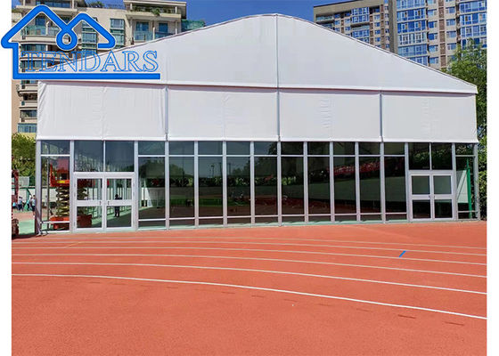 kopen Doorzichtige overspanning 15x20m zware markttenttent gegalvaniseerde stalen dubbellaagse schuilplaats voor commerciële evenementen online vervaardiging