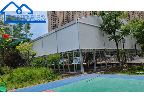 kopen 100% brandwerend waterdicht en UV-bestendig Grote span Buiten Zware Court Shelter Sport tent online vervaardiging