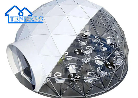 kopen Waterdichte en vuurvaste Glamping Hotel geodetische koepeltent voor Camping House Resort online vervaardiging