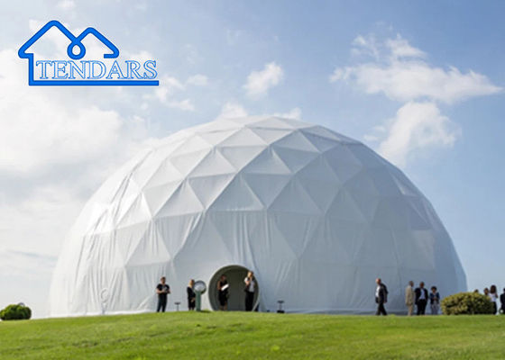 kopen Goedkope 30m outdoor Expo Dome tent Grote commerciële geodetische koepel tenten, huizen en schuilplaatsen online manufacture