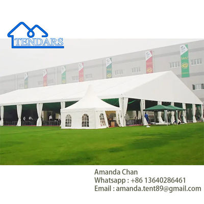 kopen Witte vlamwerende/UV-bestendige/waterbestendige gemengde marquee-cateringtent voor feesten online manufacture