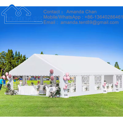 kopen Vier seizoenen witte grote capaciteit aluminium legering Marquee tent voor feest evenement grote bruiloft evenement Marquee tent online vervaardiging