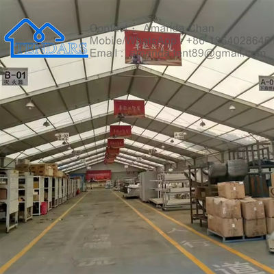kopen Grote aluminium frame witte PVC industriële opslag tenten buiten commerciële structuur online vervaardiging