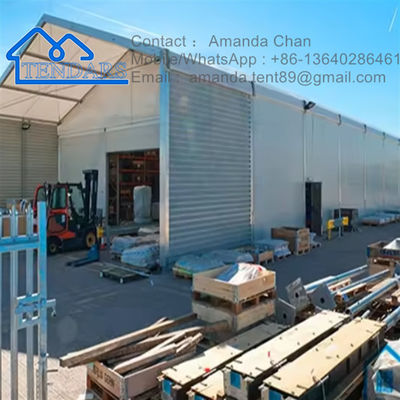 kopen 12x20m waterdicht PVC-bedekking magazijn opslag tent gegalvaniseerd staal windbestendige voor industriële onderdak online vervaardiging