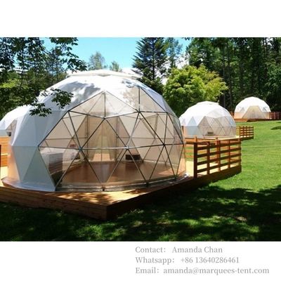 kopen Outdoor aangepaste grote Glamping familiehotel waterdichte en winddichte koepeltent online vervaardiging