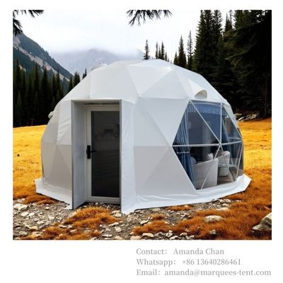 kopen 20m2 Waterdicht Branddicht Winddicht Safari Glamping Tent Luxe Resort Igloo Dome Hotel Tent online vervaardiging