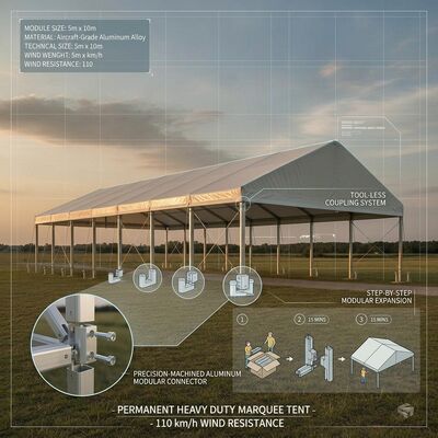 kopen UV-bestendige Executive Party Marquee Tents Extruded Aluminium Frame Canopy Outdoor Shelter Structure online vervaardiging