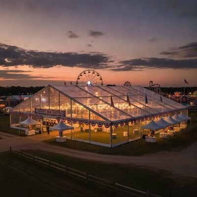 kopen USA County Fair Festival Mega Party Marquee Tent Grote overspanning Vrije overspanning Amerikaanse evenemententerreinen Luifelstructuur online vervaardiging