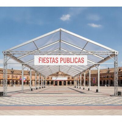 kopen Clearspan Aluminium Party Marquee Tent Double Truss Frame voor Spaanse festivals Fiestas Openbare evenementen online vervaardiging