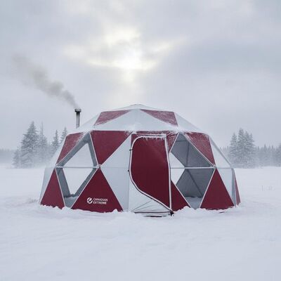 kopen Canadese extreme winter geïsoleerde feest tent Arctische koudebestendige drievoudige laag voor Canada Outdoor evenementen online vervaardiging