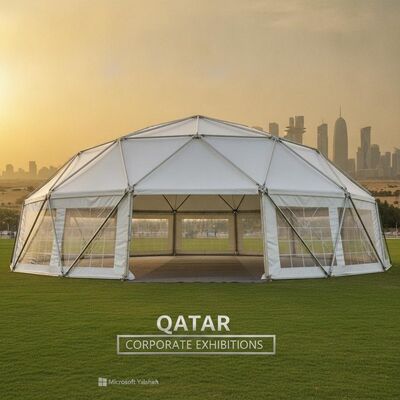 kopen Aluminium legering feest tent waterdicht PVC bedekt luifel voor Qatar Corporate Exhibitions online vervaardiging