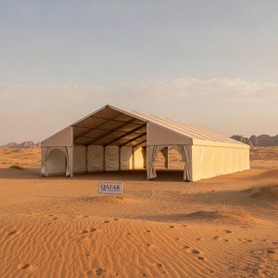 kopen Heavy Duty Party Marquee Tent Aluminium Frame Structuur PVC-stof voor Qatar Desert Climate online vervaardiging