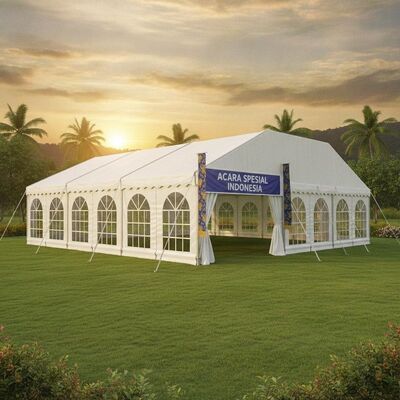 kopen Custom Party Marquee Tent Indonesië Outdoor Waterdicht UV-bestendige Event Canopy Pavilion voor trouwfeest online vervaardiging