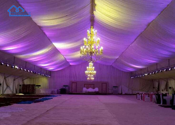 Geluidsdichte witte feestmarquee tenten met hard geperst geëxtrudeerd frame structuur grote feestmarquee