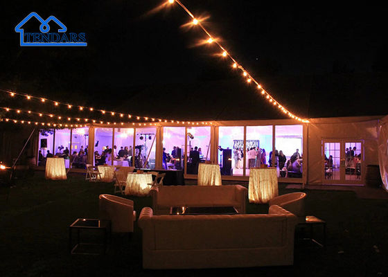 Dubbellaag Modern Grote Bruiloft Marquee Tent Event Waterbestendige Heavy Duty Canopy Structure