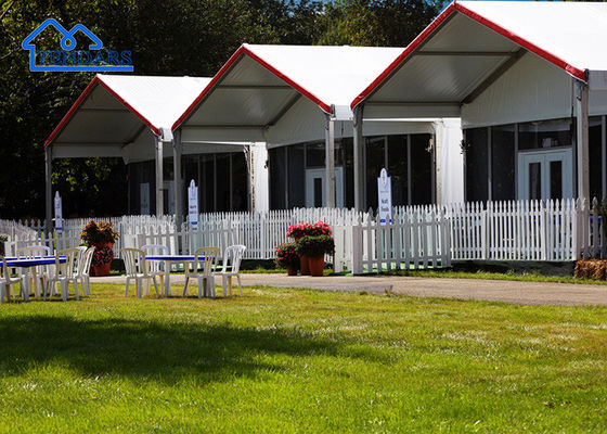 UV-bestendige achtertuin feestmarquee tenten zware aluminium frame wit elegante luifel structuur