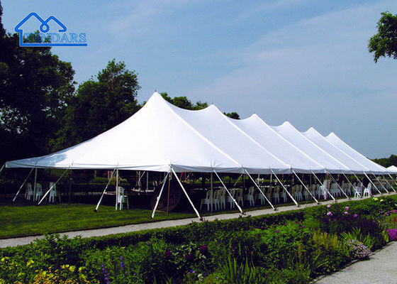 Outdoor festival tent met zijwanden hoge piek paal trouwfeest Canvas Marquee tent te koop