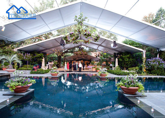 Doorzichtige Span Custom Outdoor Double-layer Wit staal 5 jaar Customized Tents For Events Beste tent ontwerp