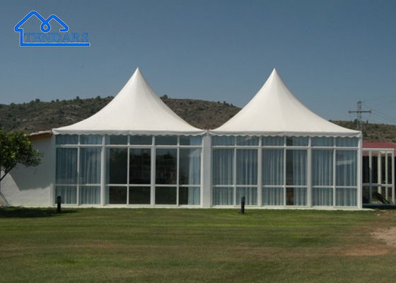 Wit PVC Aluminium Frame Grote Party High Peak Frame Pagode Tent Voor bruiloft, feest, evenement En zo