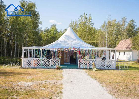 Aluminium Bruiloft Pagode Strandtent Waterdichte PVC Hoes PVC Stof Tentoonstellingen Partijen Pagode Tent