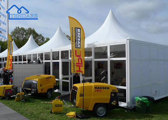 Modieuze witte aluminium marquee buitententent voor bruiloft, feest, evenement, kerk, tentoonstelling