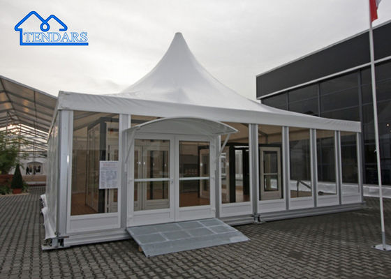 5x5m aluminium pagode tent gegalvaniseerd aluminium multi-tier stijl UV-bestendige dak voor elegante recepties