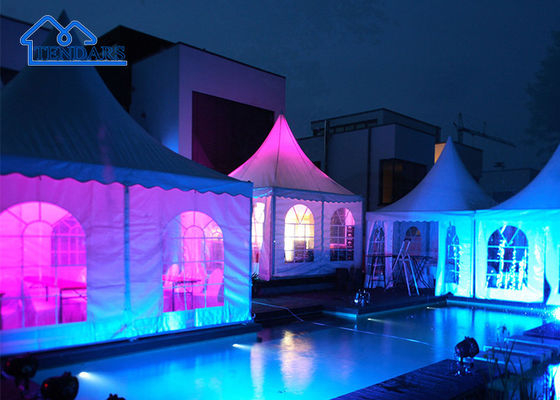 10x10ft 20x20 Outdoor Hot Galvanized Event High Peak Aluminium Bamboe Gazebo Beach Pagoda Tent