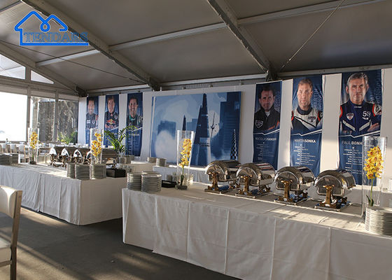 Aluminium frame Marquee Arcum tent voor 500 personen voor bruiloftsbanketten en beurzen