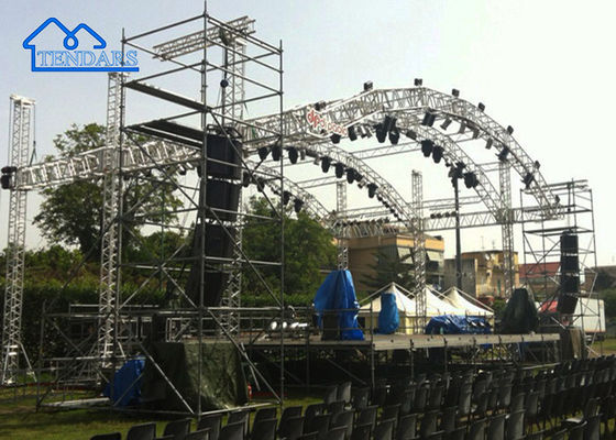 Fabriek leveren aluminium legering evenementen podium truss structuur monteren podium truss aluminium truss