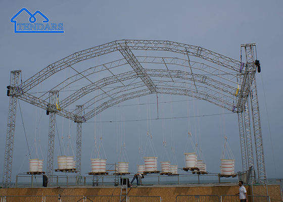 1m 2m 3m Lengte Aluminium podium truss voor Indoor Performing Arts Hall Aluminium dak truss frames