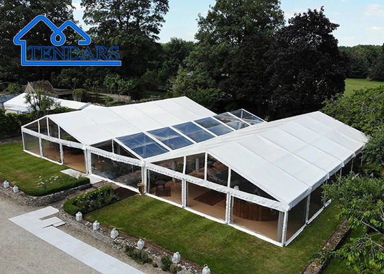 Commerciële bruiloft partytent buiten verschillende moderne evenementenstructuur verhuur luifelontwerp