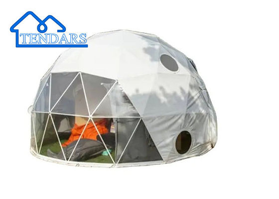 Custom Logo Design Outdoor Geodetic Camping Windwand Glamping Dome Tent