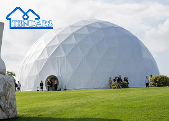 Custom Logo Outdoor Geodetic Camping Windwand Glamping Dome Tent