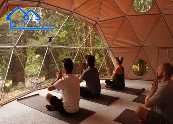 Commerciële hotel luxe geodetische koepeltent voor buitencamping