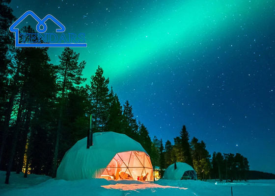Ervaar vier seizoenen van comfort in het All Weather Hotel, Living Sunshade Dome Glamping Tent
