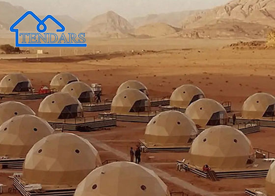 Op maat gemaakte geodetische koepeltent commerciële grote geodetische feest buiten luxe glamping tenten pvc koepels